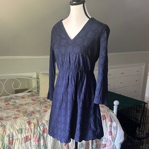 J. Crew Dark Blue Long Sleeve Dress